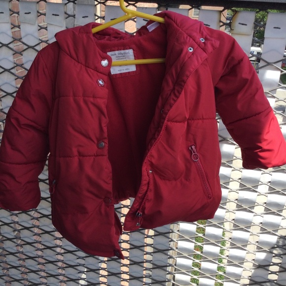 Zara Babygirl Outerwear Collection- Red Puffer Coat w/ Fleece Lining (2/3 years) - Picture 13 of 13